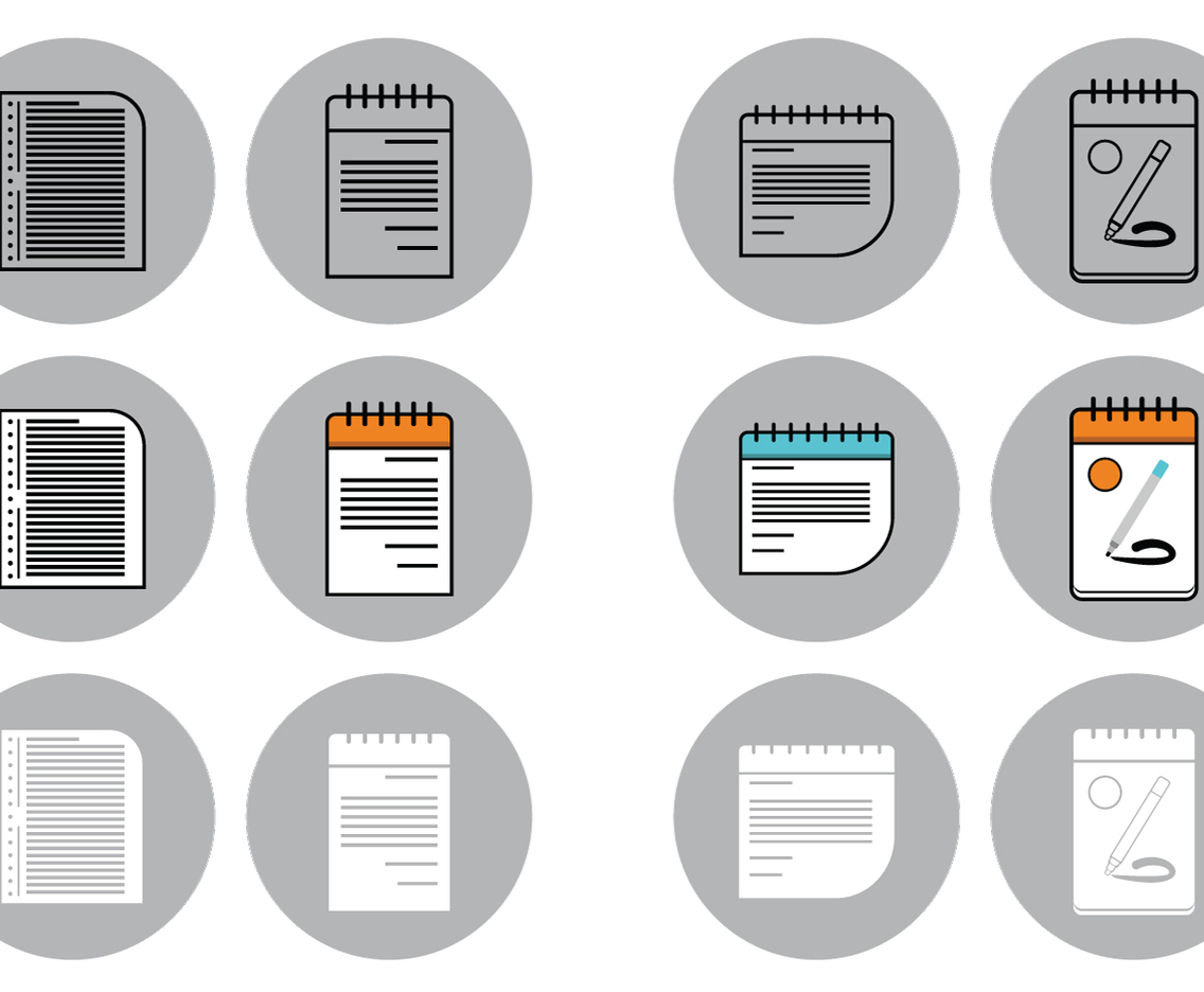 Block Notes Illustration Vector
