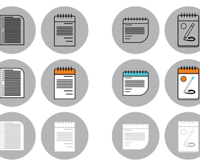 Block Notes Illustration Vector