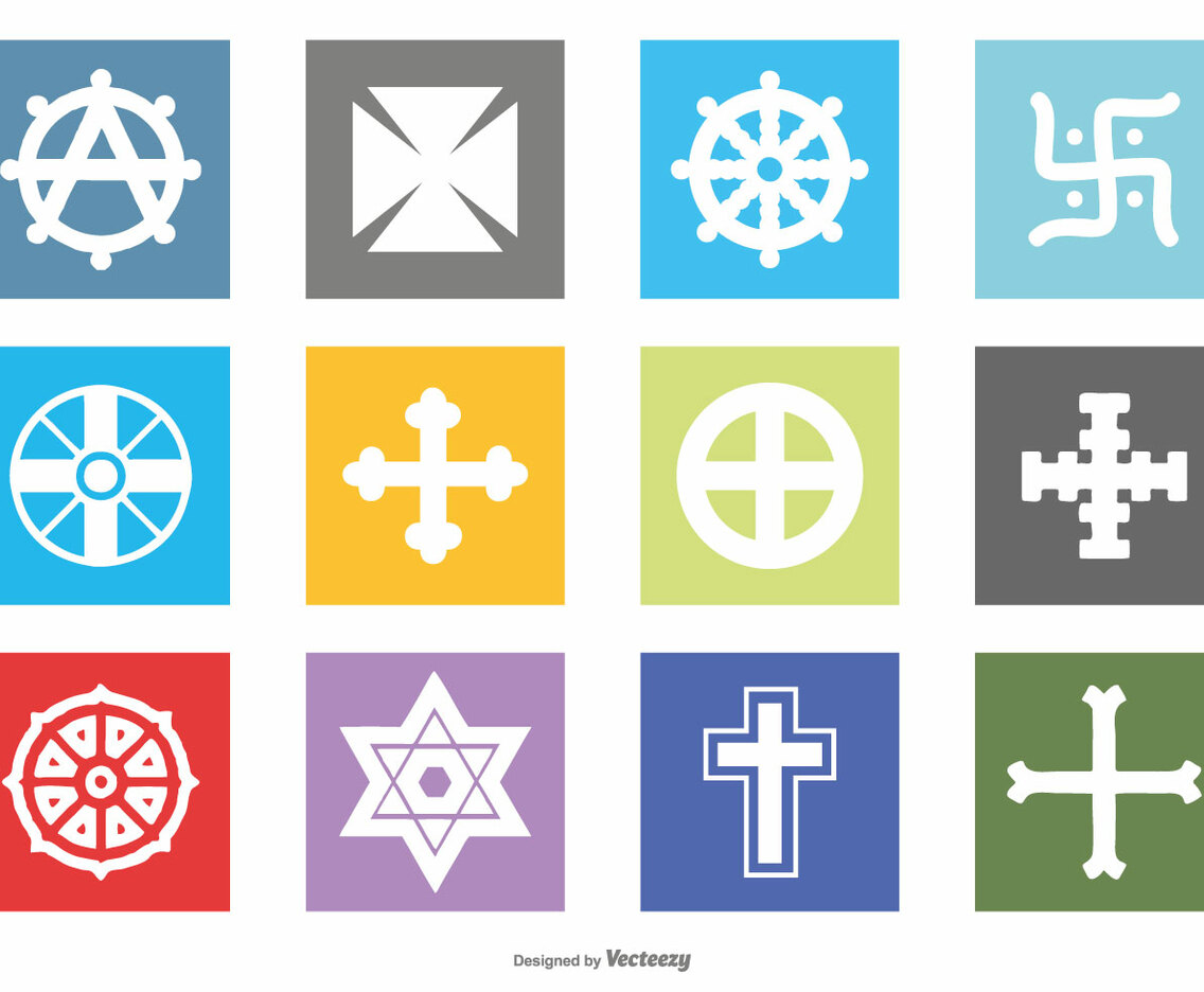 Religious Symbol Icon Set