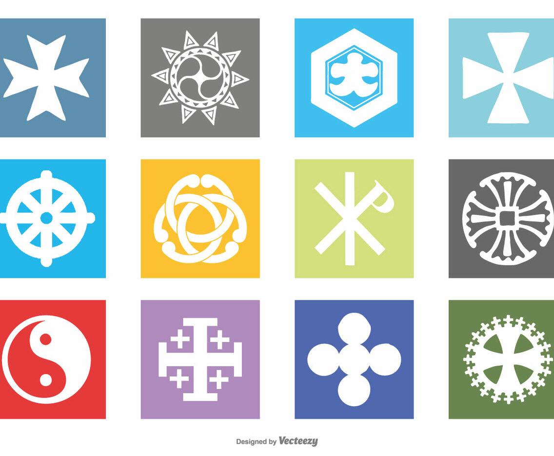 Religious Symbol Icon Set