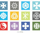 Religious Symbol Icon Set