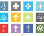 Religious Symbols Icon Set