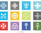 Religious Symbols Icon Set
