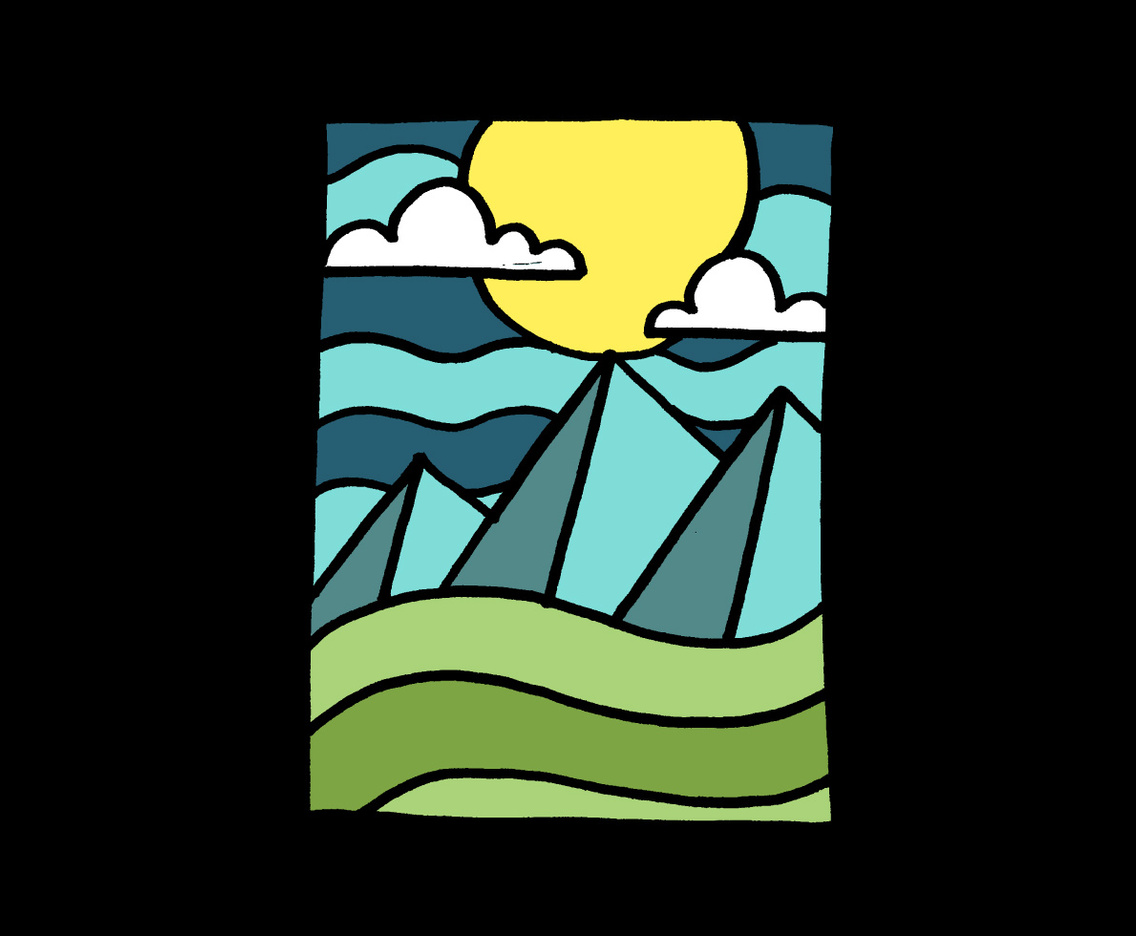 Mountains  moon landscape