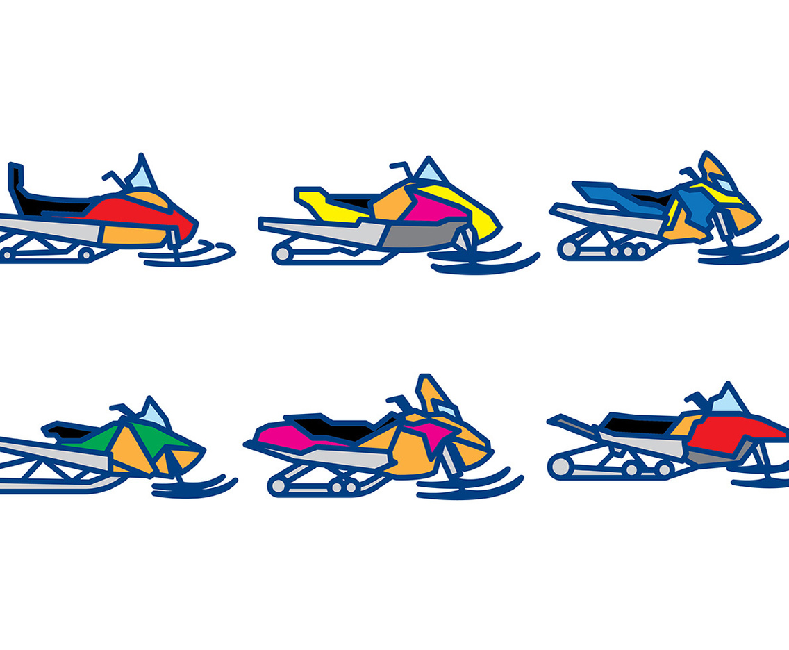 Snowmobile Vector