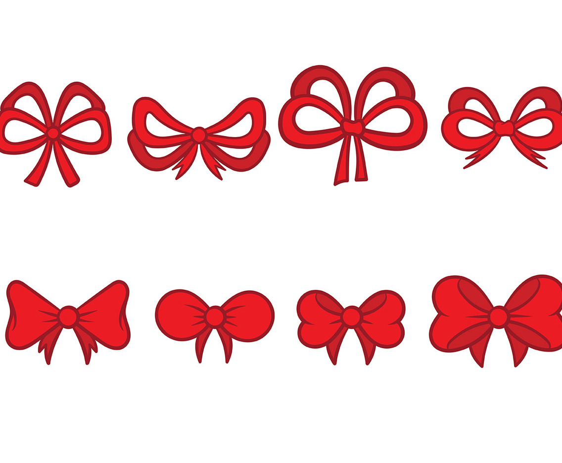 Bright Hair Ribbon Icon Vector