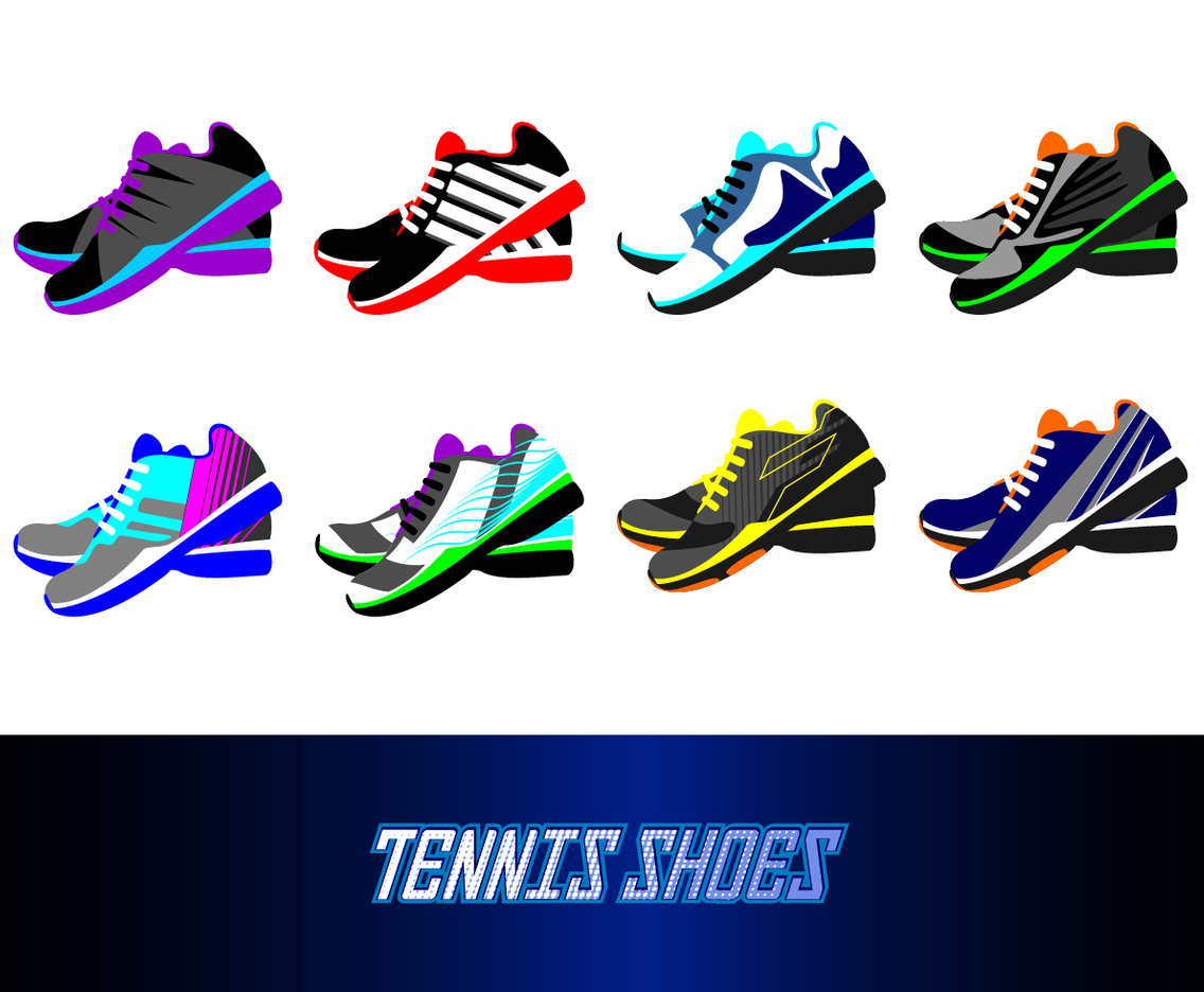 Free Tennis Shoes Vector