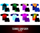Tennis Uniform For Men Free Vector
