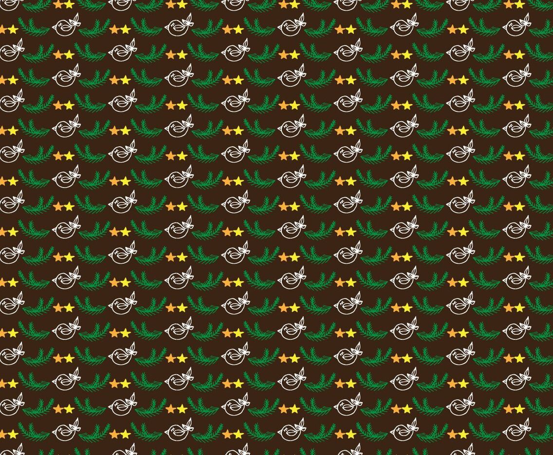 Hand Drawn Christmas Cute Pattern Free Vector