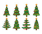 Cartoon Christmas Tree Hand Drawing
