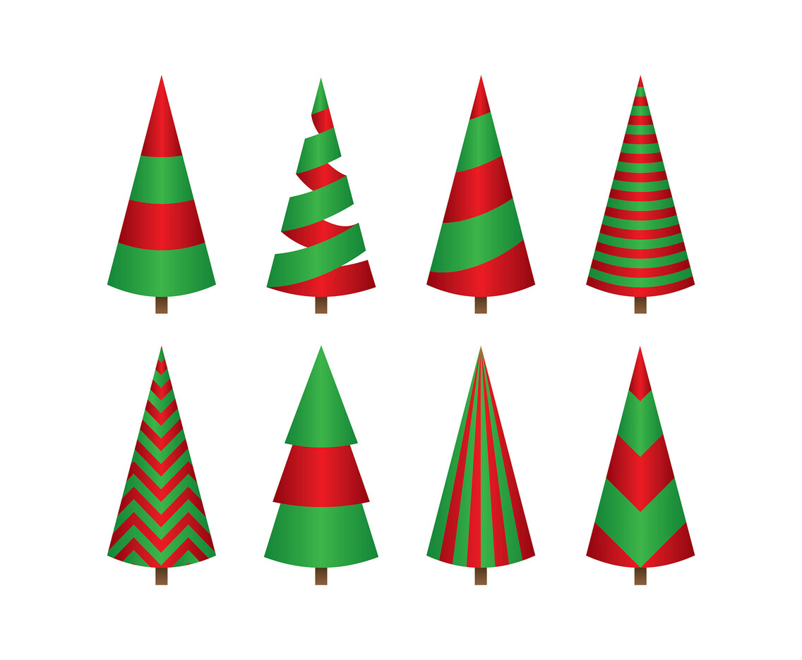 Cartoon Christmas Tree Simple