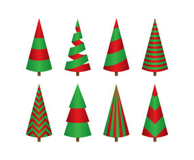 Cartoon Christmas Tree Simple