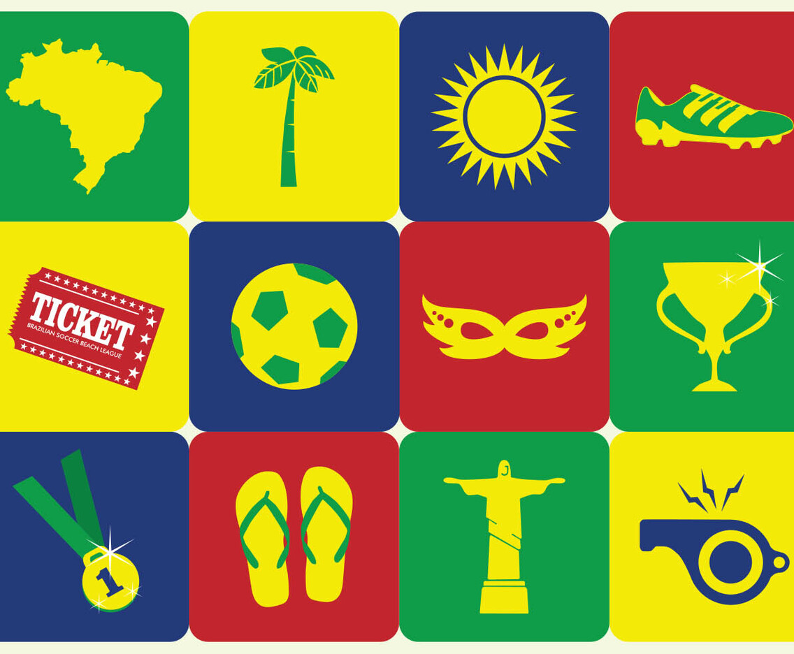 Brazil Beach Soccer Icon
