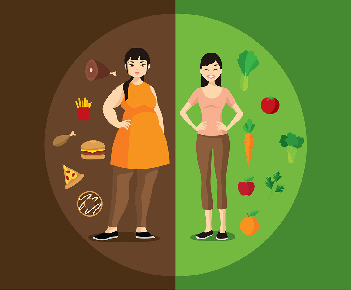 Slimming Character Free Vector