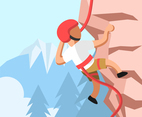 Rock Climbing Vector