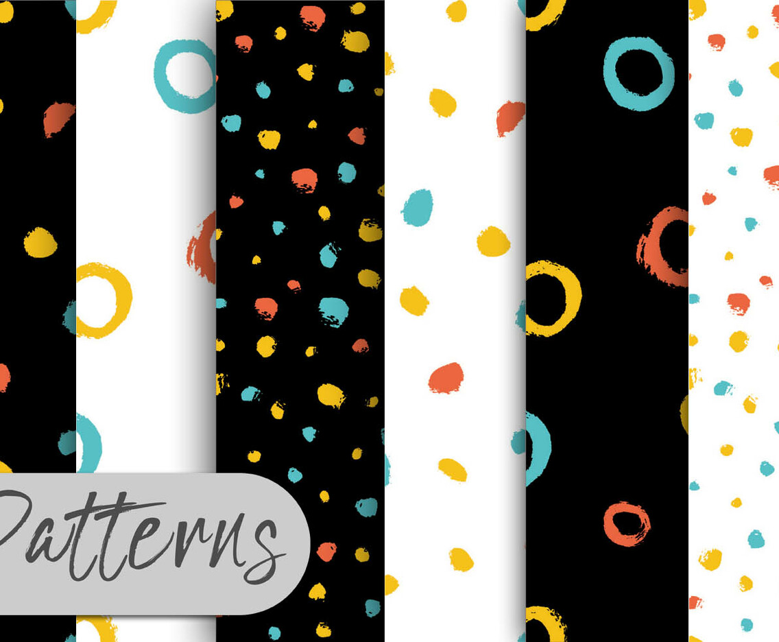 Colorful Brush Pattern Set