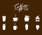 Siluetas Coffee Icon Free Vector