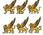 Winged Lion Vector