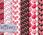 Coral Floral Pattern Set