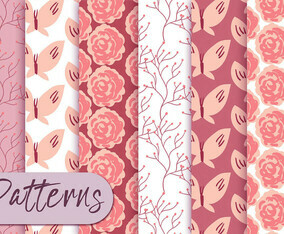 Soft Pink Roses Pattern set