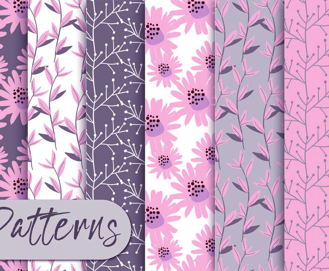 Soft Pink Pattern Set