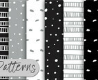 Gray And Black Pattern Set