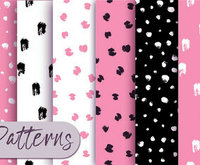 Pink Dots Pattern Set