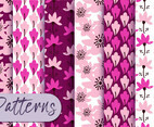 Pink Floral Pattern Set