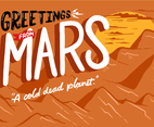 Mars postcard