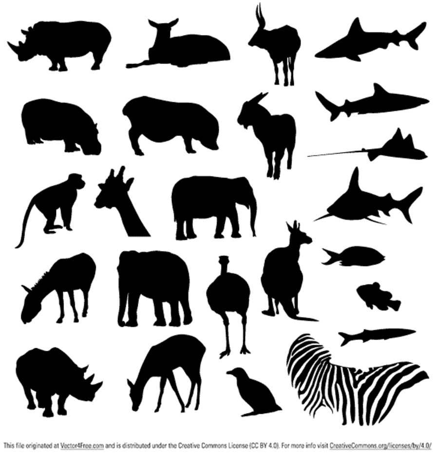 Free Vector Pack - Safari and Zoo Animals