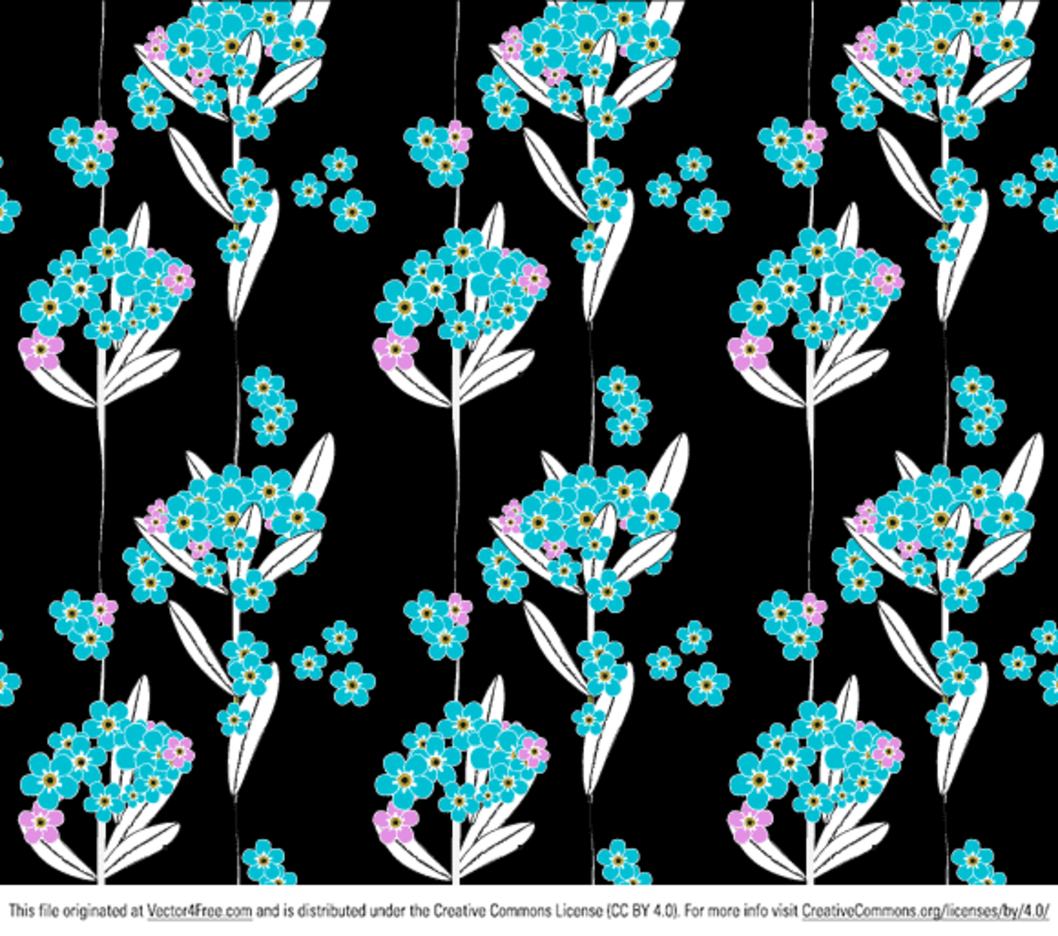 Forget me not pattern