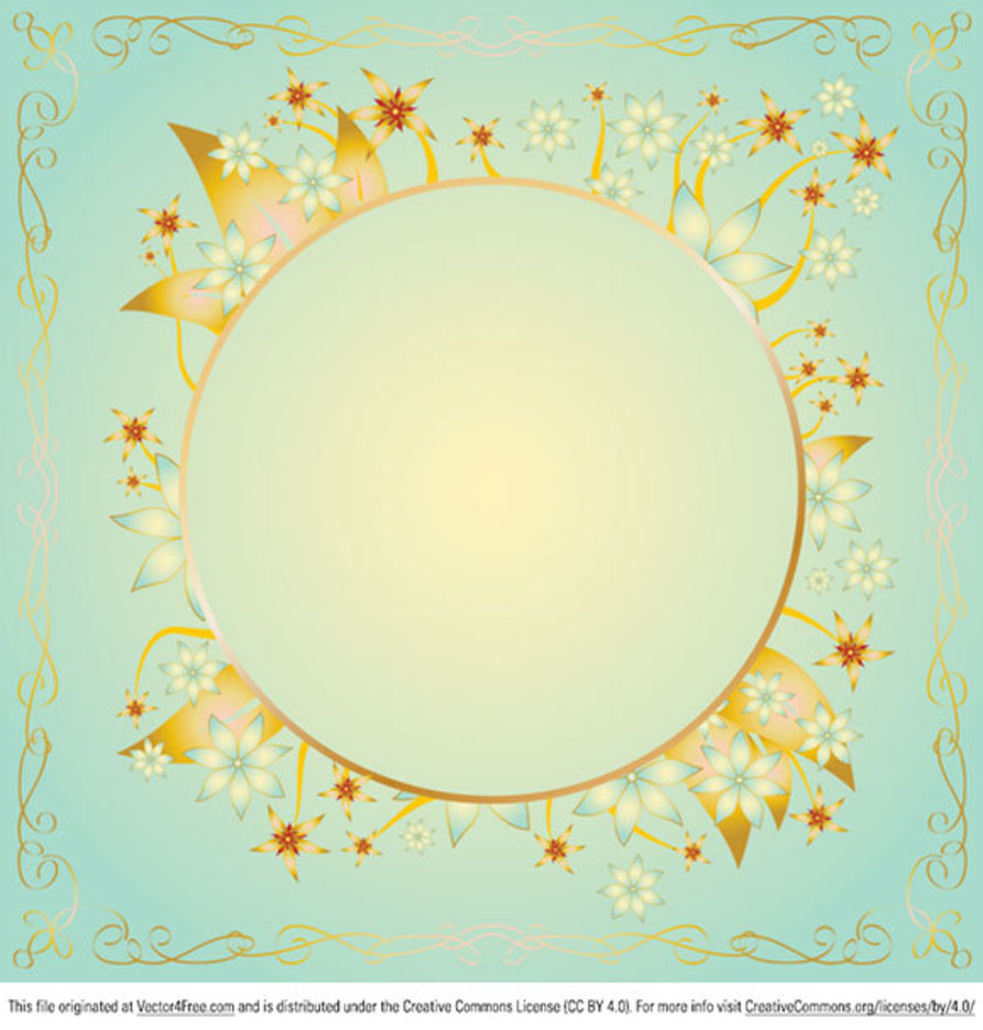 Gold Frame Design Vector