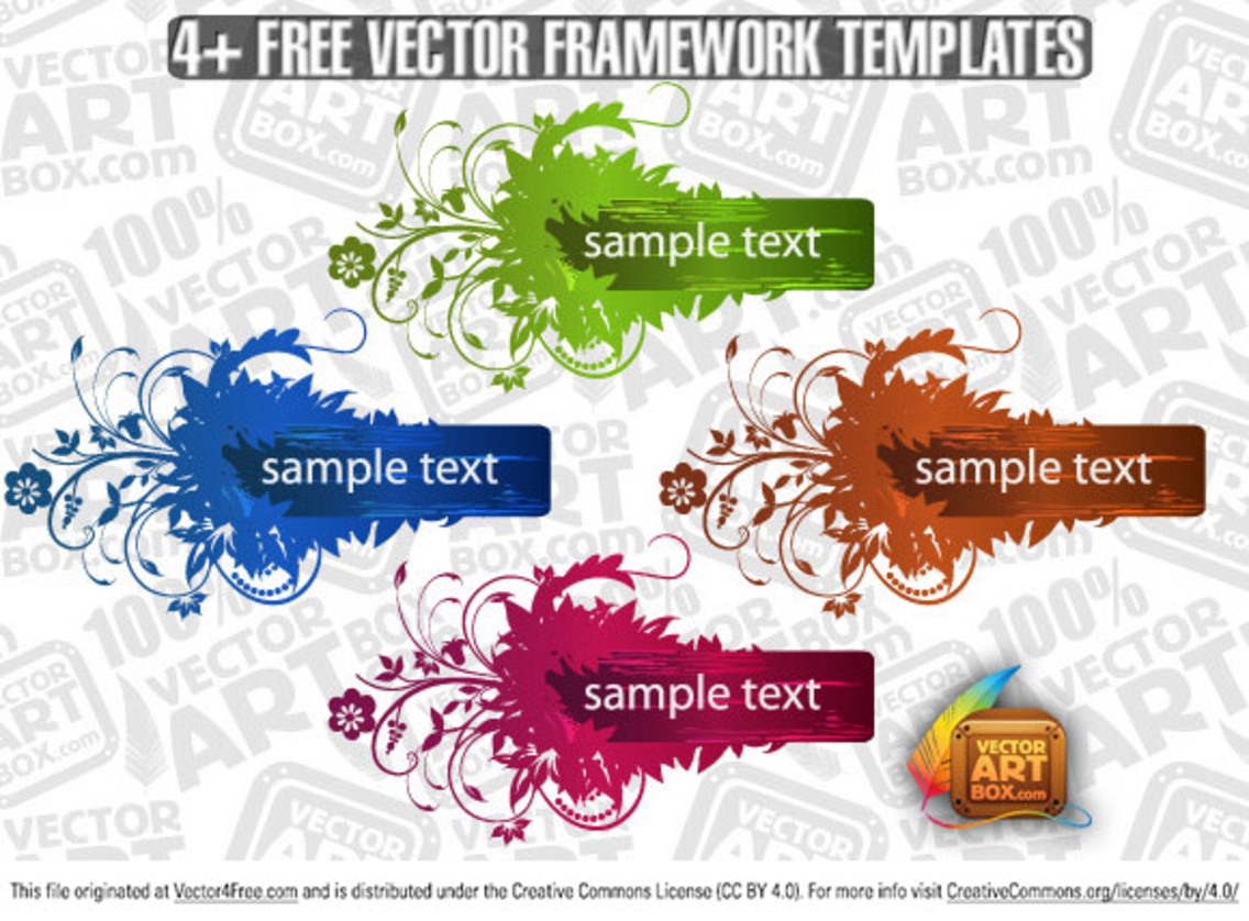 Useful Free Vector Flourish Framework Template