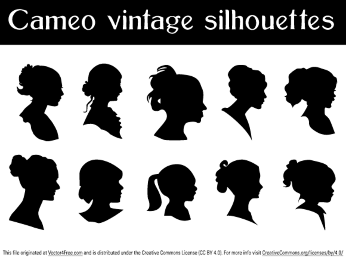 cameo silhouette woman