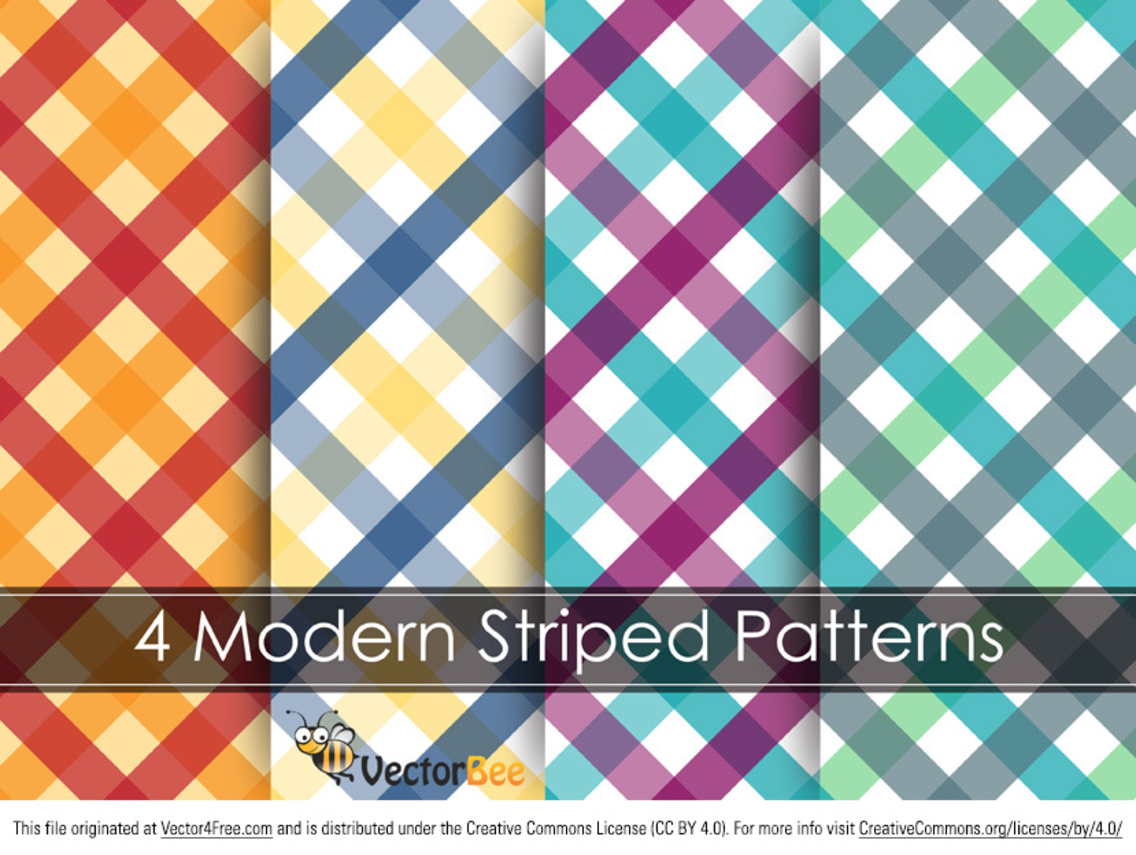 Modern Striped Vector Pattern