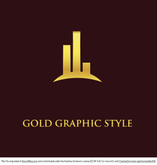 Free gold font - Vector Art