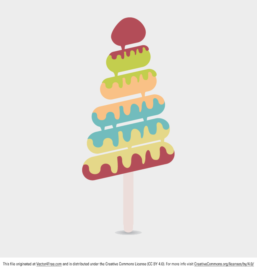 Free Melting Ice Cream Vector