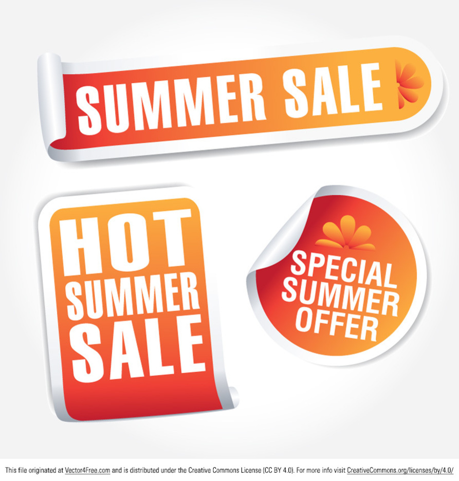 Summer Sale Tag Vectors