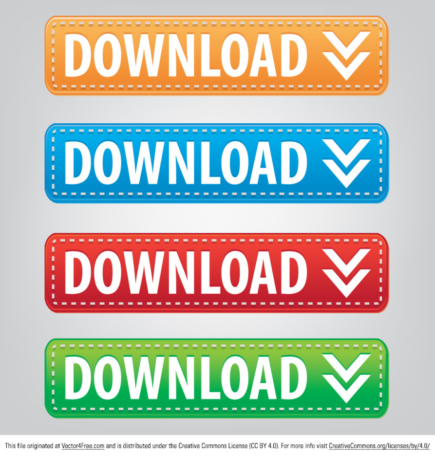 Stitched Download Button Vectors