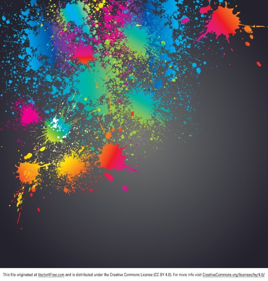 colorful paint splatter background