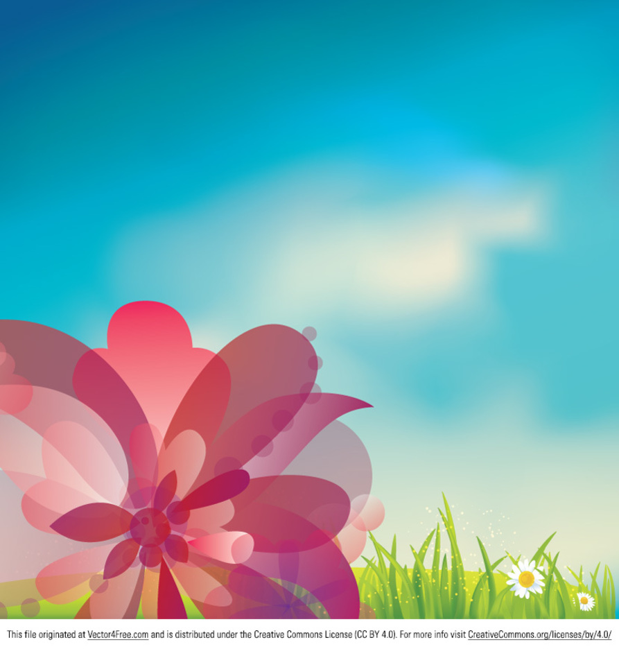 pink flower vector