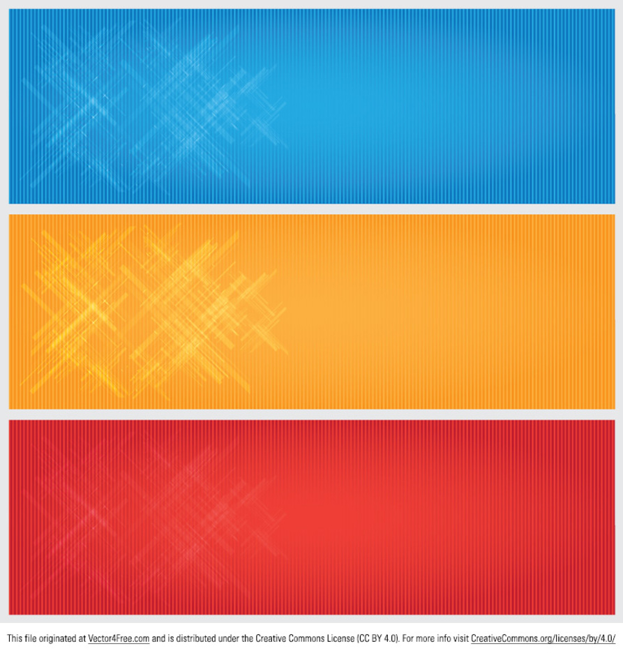 Bright Modern Banner Vectors