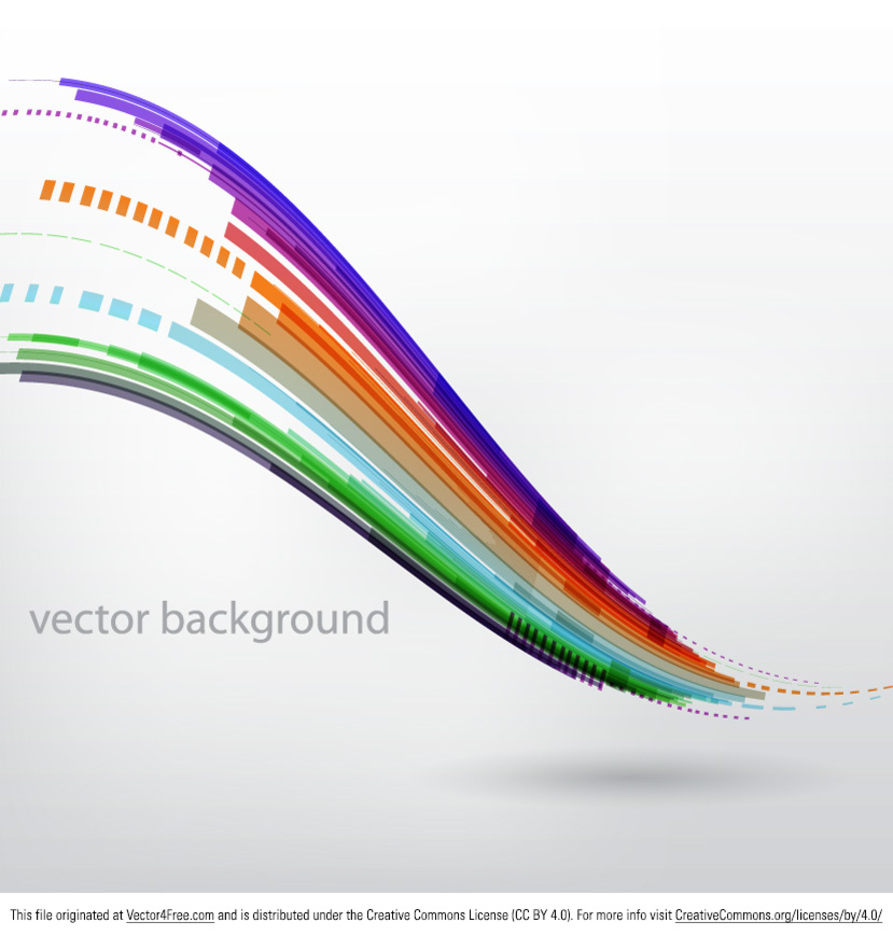 Abstract Colorful Swirls Vector