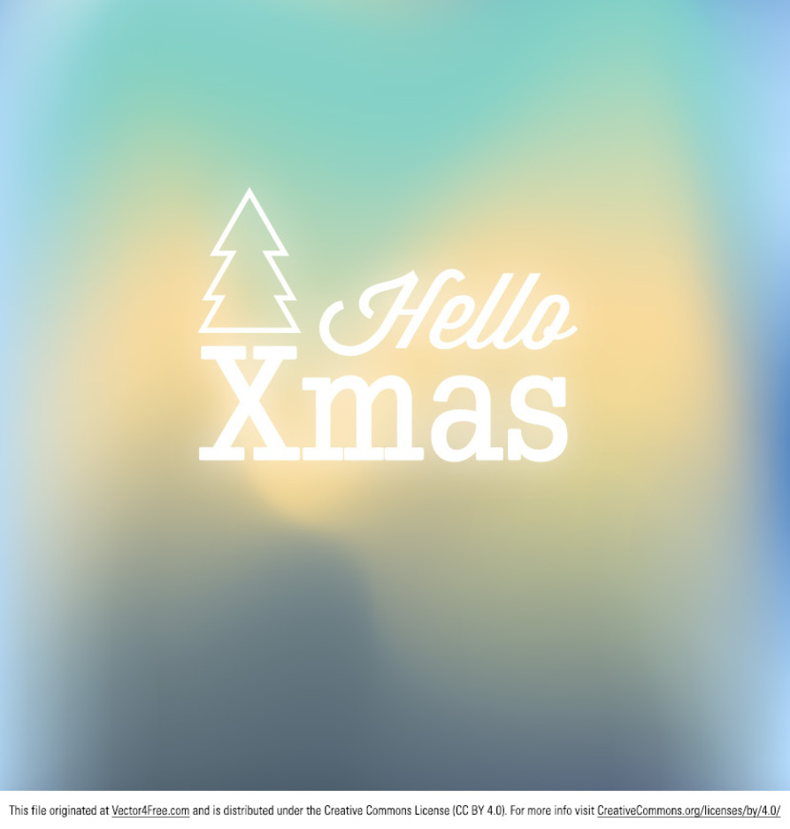 Blurred Christmas Vector Background