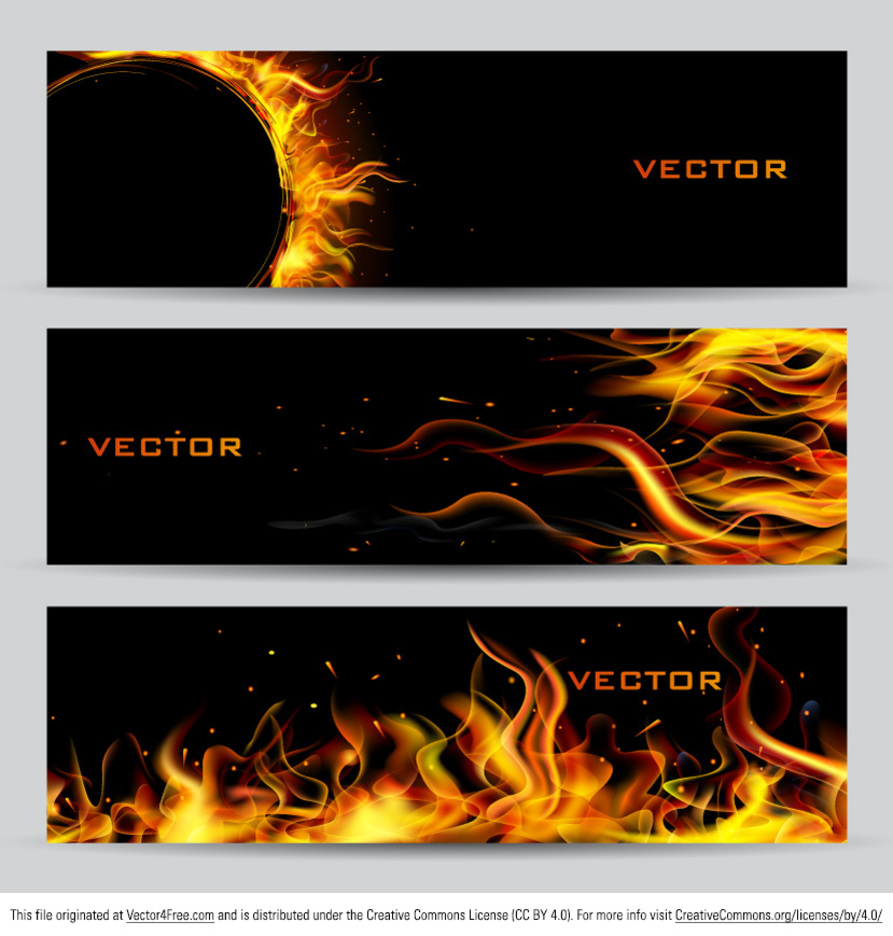 Fire Banner Vector Set🤯 Descubra o sabor exótico do Palpite Freiburg