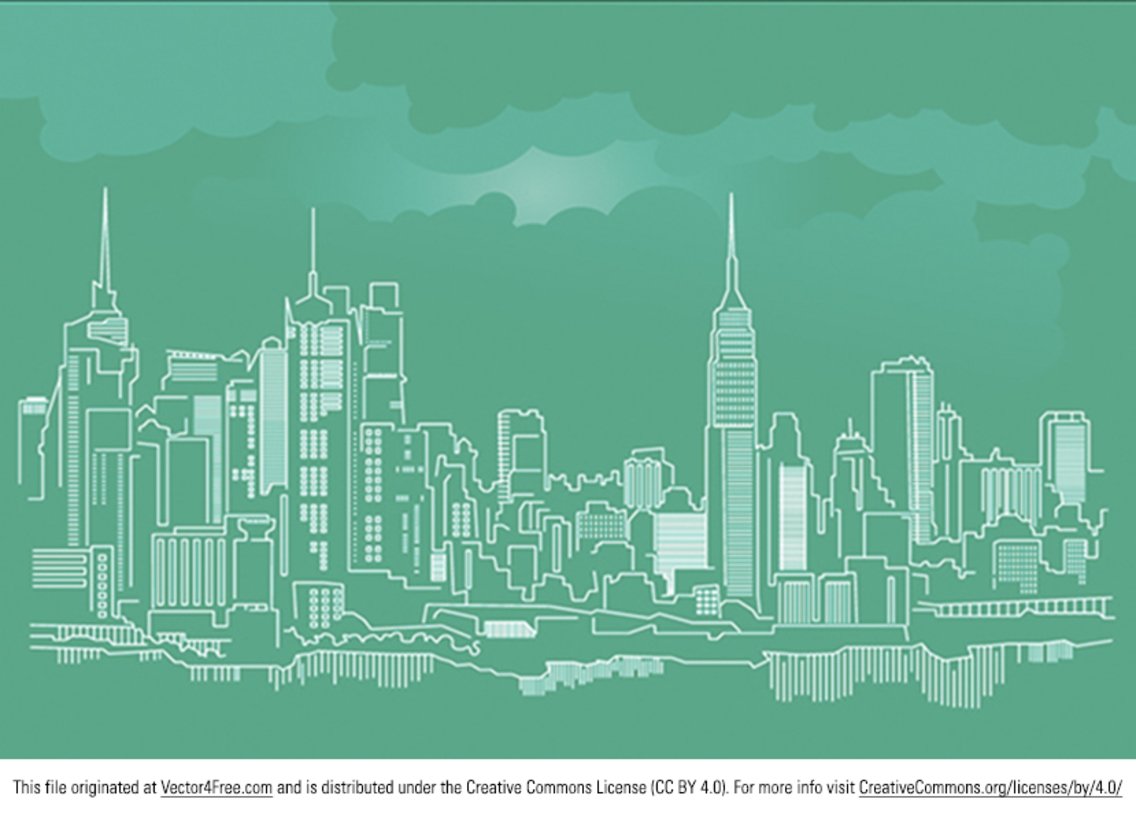 New York City Skyline Vector