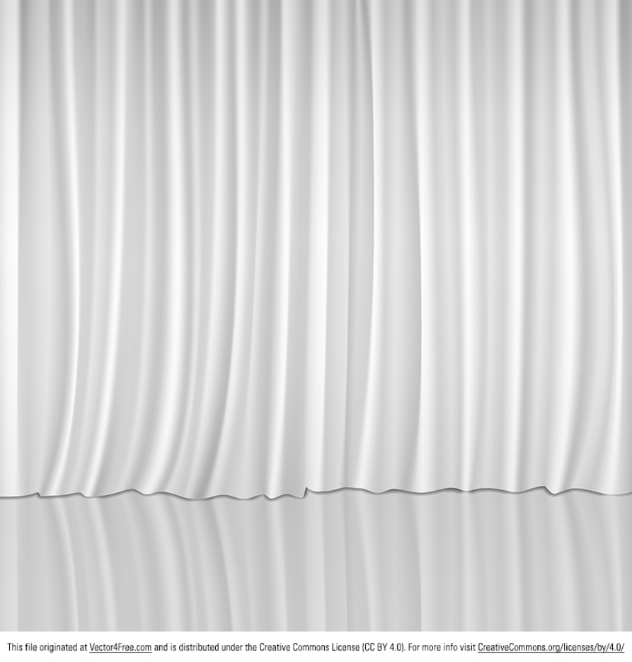 Vector White Curtains