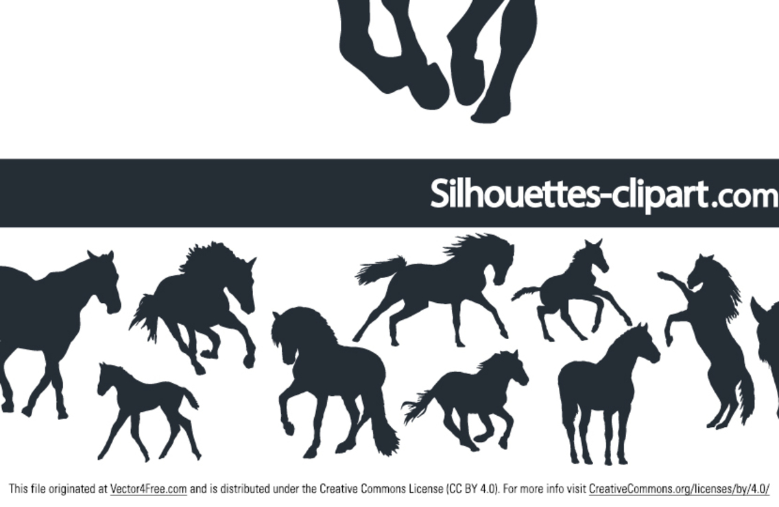 Horse Silhouette Vectors