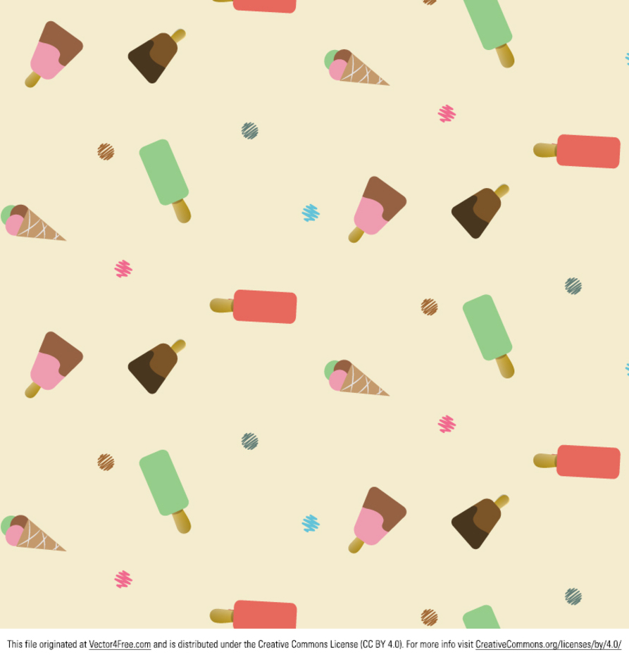 Icecream Pattern Vector