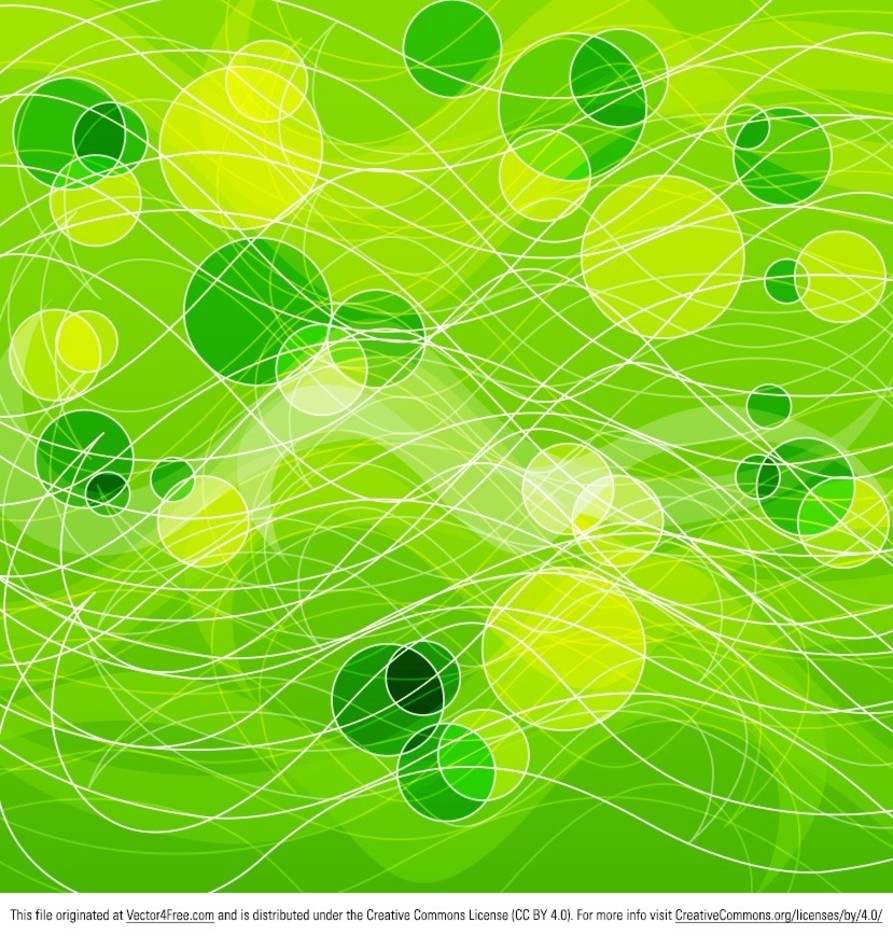 Abstract Green Circles